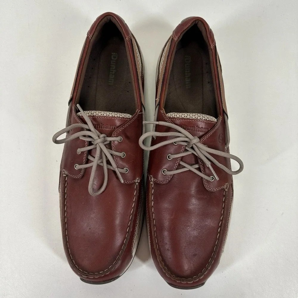 Dunham Men's Captain Brown Boat Shoes MCN410BR Size 16 D
